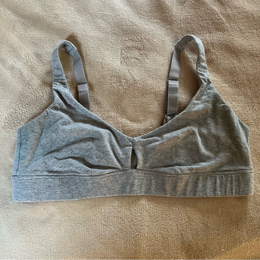 Comfort Stretch Wireless Bra in Heather Gray